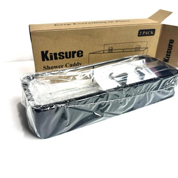 Kitsure Large Shower Caddy - 2 Pack Adhesive Shower Organizer, Drill-Free Shower - Picture 4 of 10